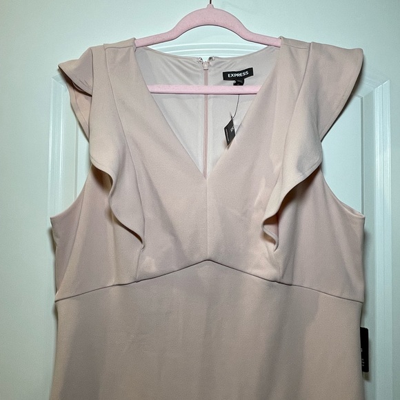Express Pink Ruffle Dress - Picture 2 of 3